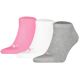 Puma Sneakersocken 3 Paar Rosa/Grau 35-38