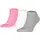 Puma Sneakersocken 3 Paar Rosa/Grau 35-38