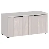 Germania Garderobenbank GENOVA, 97 x 40 cm - 2 Türen - Creme