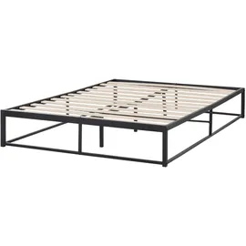 Beliani Bett mit Lattenrost Metall Viry 140 x 200 cm