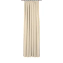 Vorhang WIRTH "Newbury", beige, B:130cm H:375cm, Baumwolle, Polyester, Gardinen, nach Maß