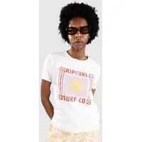 Rip Curl Cala Fitted Kurzarm-t-shirt - White - 2XS