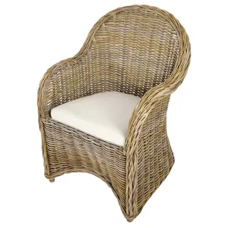 Kobolo Relaxsessel BOSTON NEW Baumwolle 0 x 0 x 0 cm grau mit Kissen