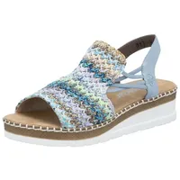Rieker Sandalen in Blau/Multi - Gr.: 37
