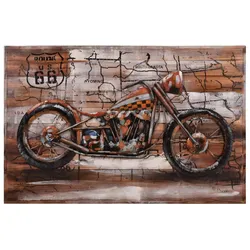 Harms Import & Vertriebs GmbH & Co. KG - 3D Metallbild Motorrad