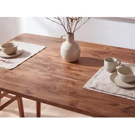FineBuy Esstisch 120 x 76 x 60 cm braun