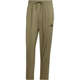 adidas Essentials 3-Streifen Stanford Open Hem Hose Olive Strata / Black 2XL