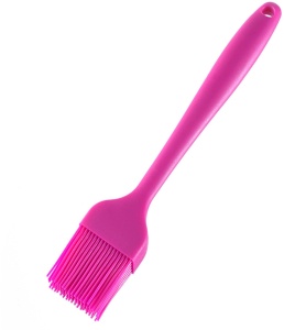 WESTMARK Silicone Brat-/Backpinsel, Küchenpinsel aus pflegeleichtem Silikon, Farbe: pink