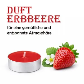 HS Candle Teelichter 36 St. rot