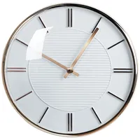 Beliani Wanduhr DAROCA 34 cm Weiß