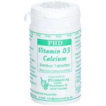 PHARMADROG GMBH Vitamin D3 Calcium Bambus Tabletten