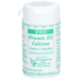 PHARMADROG GMBH Vitamin D3 Calcium Bambus Tabletten