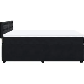 vidaXL Boxspringbett 140 x 200 cm Schwarz