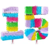 Pinata Zahl 15 bunt pastell