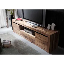 Massivmoebel24 Montreux TV-Lowboard 202x42x55 cm Tabacco Brown Geölt Holz