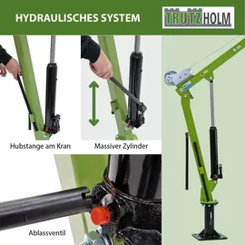 Trutzholm Pickup Kran Stahl 900 kg grün/schwarz
