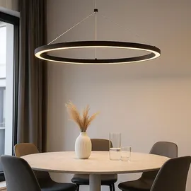 GLOBO Pendelleuchte 1-flg. 120 cm rund schwarz