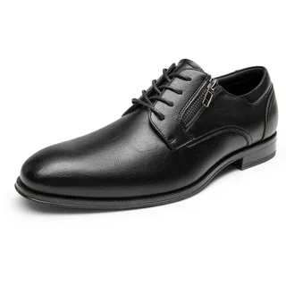 hoefirm Derbys Herren Anzugschuhe Schnürhalbschuhe Klassischer Business Formell Schwarz 41 EU - 41 EU