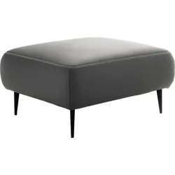 Hocker DESIGNWERK "Forma", grau (steel), B:90cm H:47cm T:70cm, Flachgewebe 100% Polyester, Struktur 98% Polyester, 2% Acryl, Hocker, Polsterhocker, in hochwertiger Verarbeitung