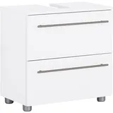OPTIFIT Waschbeckenunterschrank »Bern«, weiß, B:60cm H:58,7cm T:34,6cm, Holzwerkstoff, Schränke, Waschbeckenunterschrank
