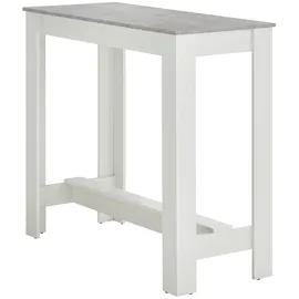 Stella Trading Bartisch Modesto 50 x 103 x 115 cm Grau/Weiß