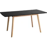 Ausziehbarer Tisch HELGA 120 / 160cm schwarz - Schwarz