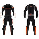 Dainese Mirage 2PC Lady Motorrad Lederkombi  Gr. 46/40 - Schwarz Weiß Rot Fluo