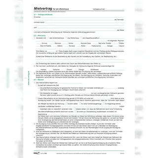 RNK Mietvertrag Haus DIN A4 4002871054508