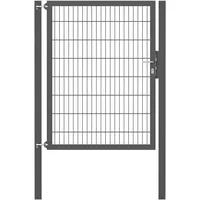 GAH Alberts Einzeltor Flexo Plus 125 cm x 160 cm Pfosten 80 cm x 80 cm Anthrazit