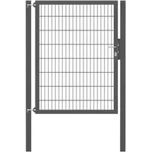 GAH Alberts Einzeltor Flexo Plus 125 cm x 160 cm Pfosten 80 cm x 80 cm Anthrazit