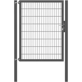 GAH Alberts Einzeltor Flexo Plus 125 cm x 160 cm Pfosten 80 cm x 80 cm Anthrazit