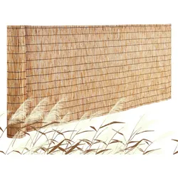 VEVOR Sichtschutz Balkon Schilfrohrmatte Schilf Schilfmatte Garten Zaun 3x1m