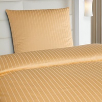 BettwarenShop Kissenbezug einzeln 80x80 cm | gold  Hotelbettwäsche Viola