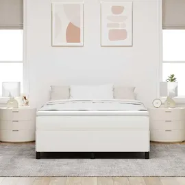 vidaXL Boxspringbett 160 x 200 cm Creme