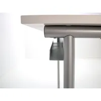 Kerkmann Schreibtisch start up Fuß silber 120x80x75cm lichtgrau