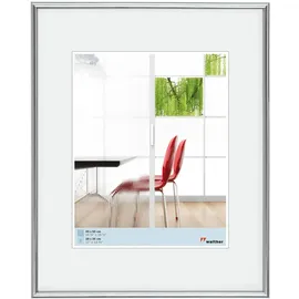 walther design Galeria Bilderrahmen Silber 50x70 cm 4er Set