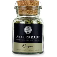 Ankerkraut Oregano Gewürz, getrocknet gerebelt, perfekt für Pizza Suppe Tomate und Fisch, Kräuter zum Würzen, mediterrane Küche für zu Hause, Lecker Kochen, 20g im Korkenglas