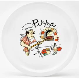 VAN WELL Pizzateller Küchenchef Ø 30,5 cm 6er Set bunt