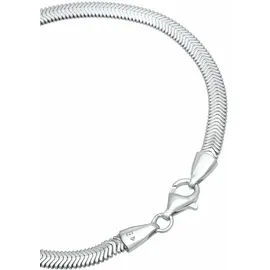 KUZZOI Armband Flach Silber 19 cm