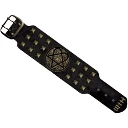HIM Armband Rockband mit Logo-Patch Fan-Artikel Arm-Schmuck WB103954HIM3 Schwarz - M/L