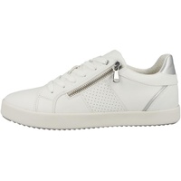 GEOX D Blomiee Sneaker, White Silver, 36 EU
