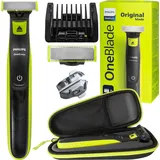 Philips OneBlade QP2721/20 Rasierer Set Grün 5in1 Trimmer Nass Trocken Akku - Grün