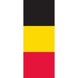 flaggenmeer Flagge Belgien 160 g/m2 Hochformat ca. 300 x 120 cm Hochformat