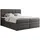 MKS Boxspringbett, ERNI KING 160/200 Dunkelgrau Kunstleder - H3