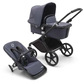 Bugaboo Fox Cub mit Liegeaufsatz und Sitz black/stormy blue