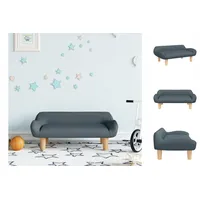 vidaXL Kindersofa Dunkelgrau 70x40x24 cm Stoff