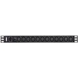 ATEN Basis-PDU Serie, Standard, 1U, Aluminium, Schwarz, 12 AC-Ausgänge, C13-Koppler