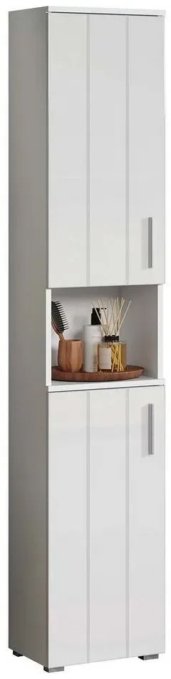 Preisvergleich Produktbild trendteam Hochschrank Badezimmerschrank Standschrank Badmöbel Badschrank Schrank bunt