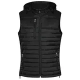 HRM Damen 1302 Women s Hooded Performance Body Warmer, Schwarz, XXL EU - XXL