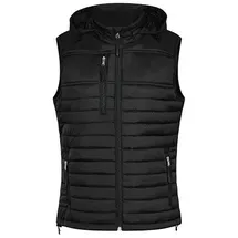 HRM Damen 1302 Women s Hooded Performance Body Warmer, Schwarz, XXL EU - XXL
